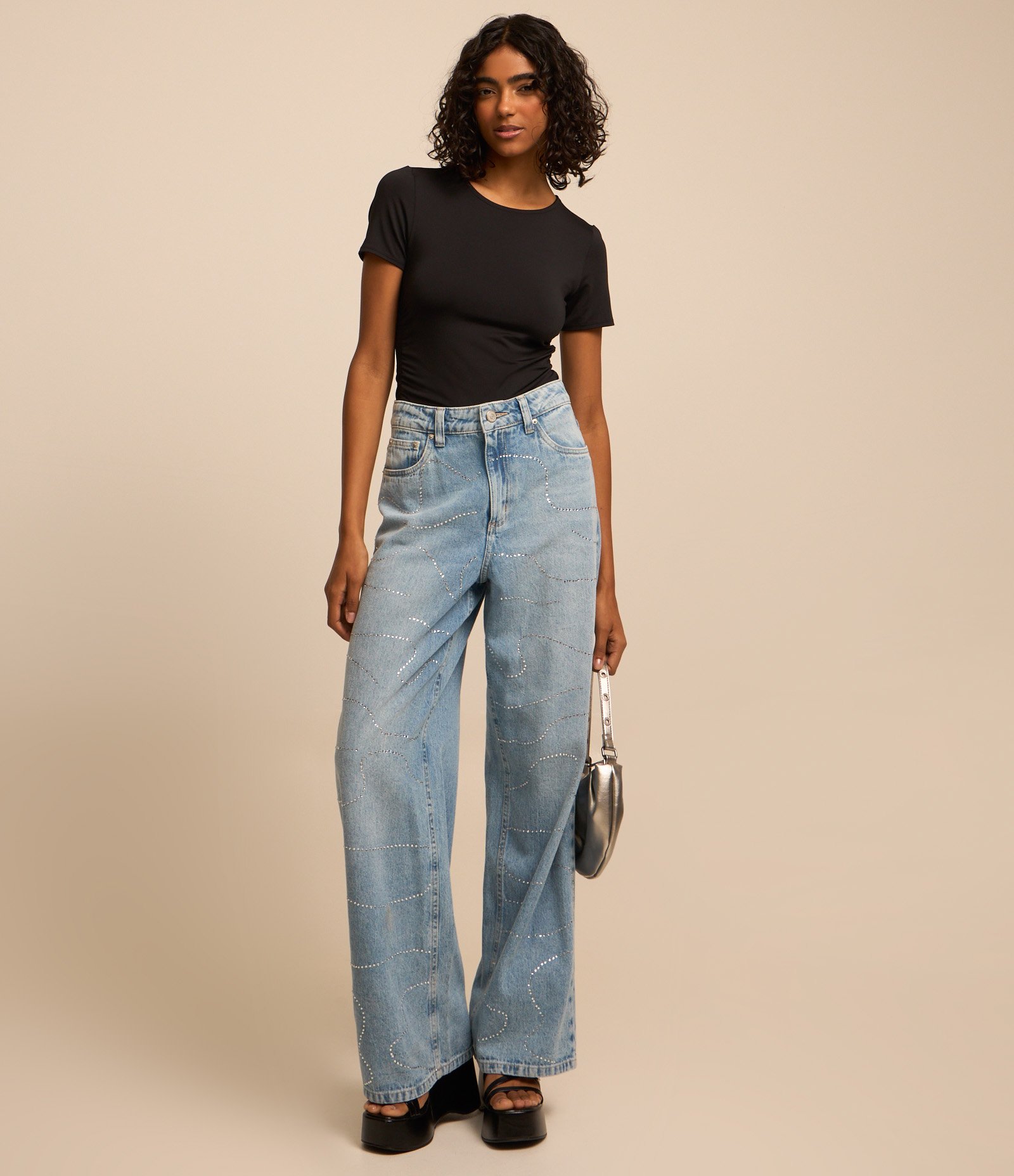 Body com Drapeado Lateral e Manga Curta 2