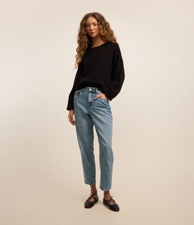 Calça Mom Jeans Marmorizada Calça Mom Jeans Marmorizada