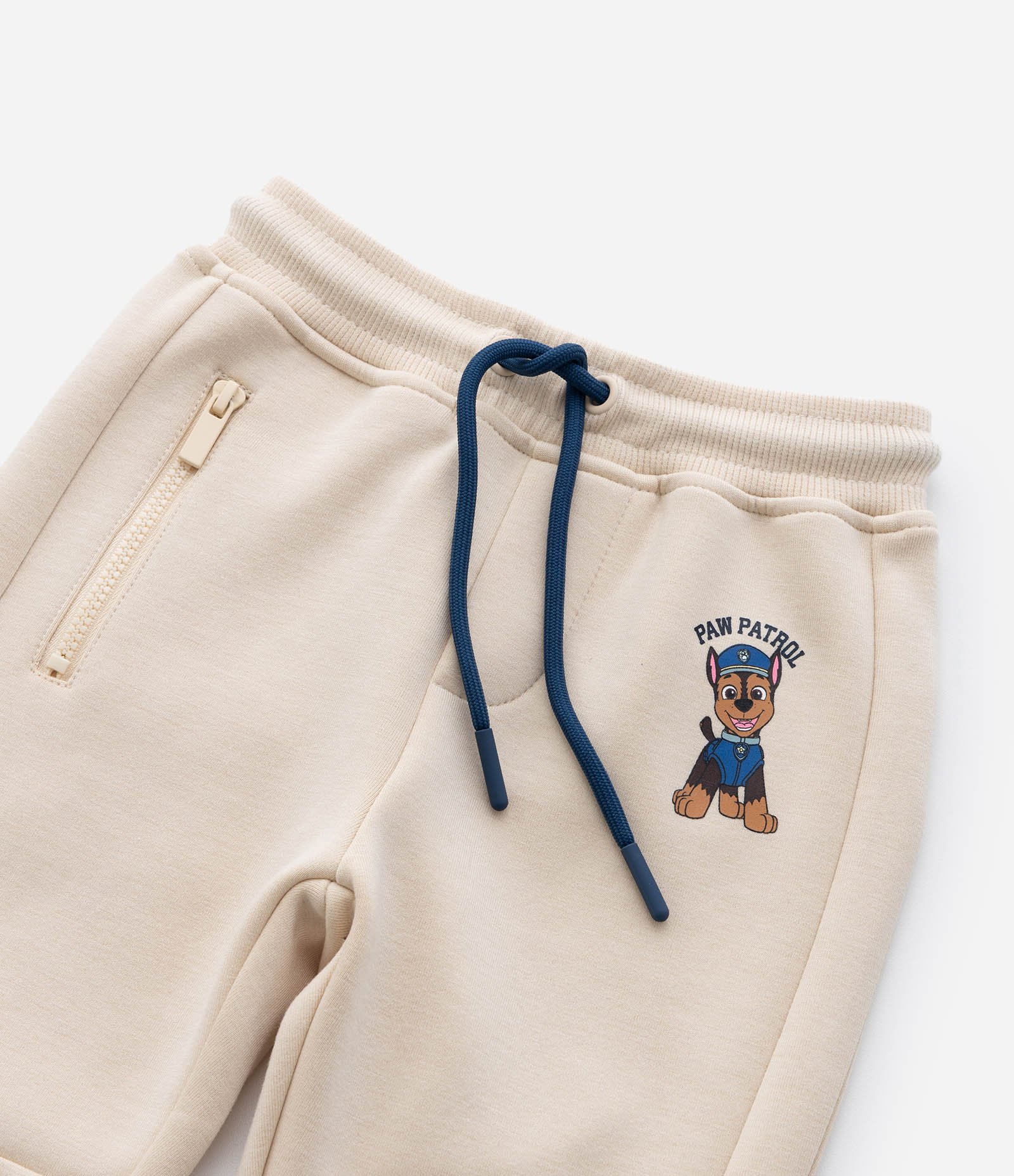 Calça Infantil com Bolsos e Estampa Patrulha Canina - Tam 1 a 5 Anos Bege 5