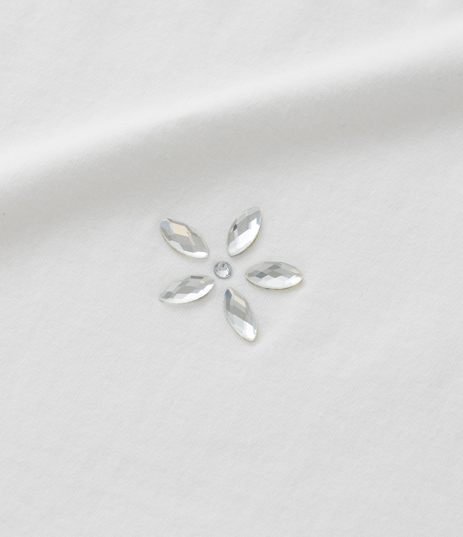 Blusa em Algodão com Aplicação de Flores Curve & Plus Size Branco 6