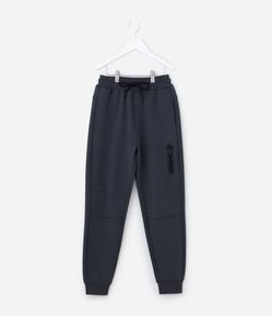 Calça Infantil em Moletom e Bolso com Zíper - Tam 5 a 14 Anos