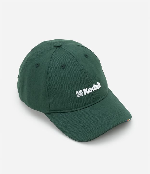 Boné em Sarja com Estampa Kodak