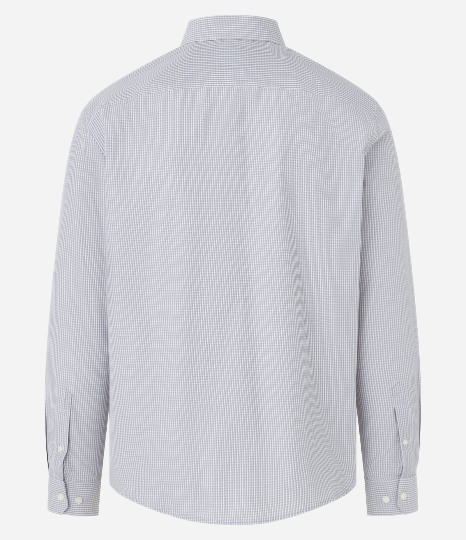 Camisa Regular em Tricoline com Estampa Fio Tinto Cinza 7