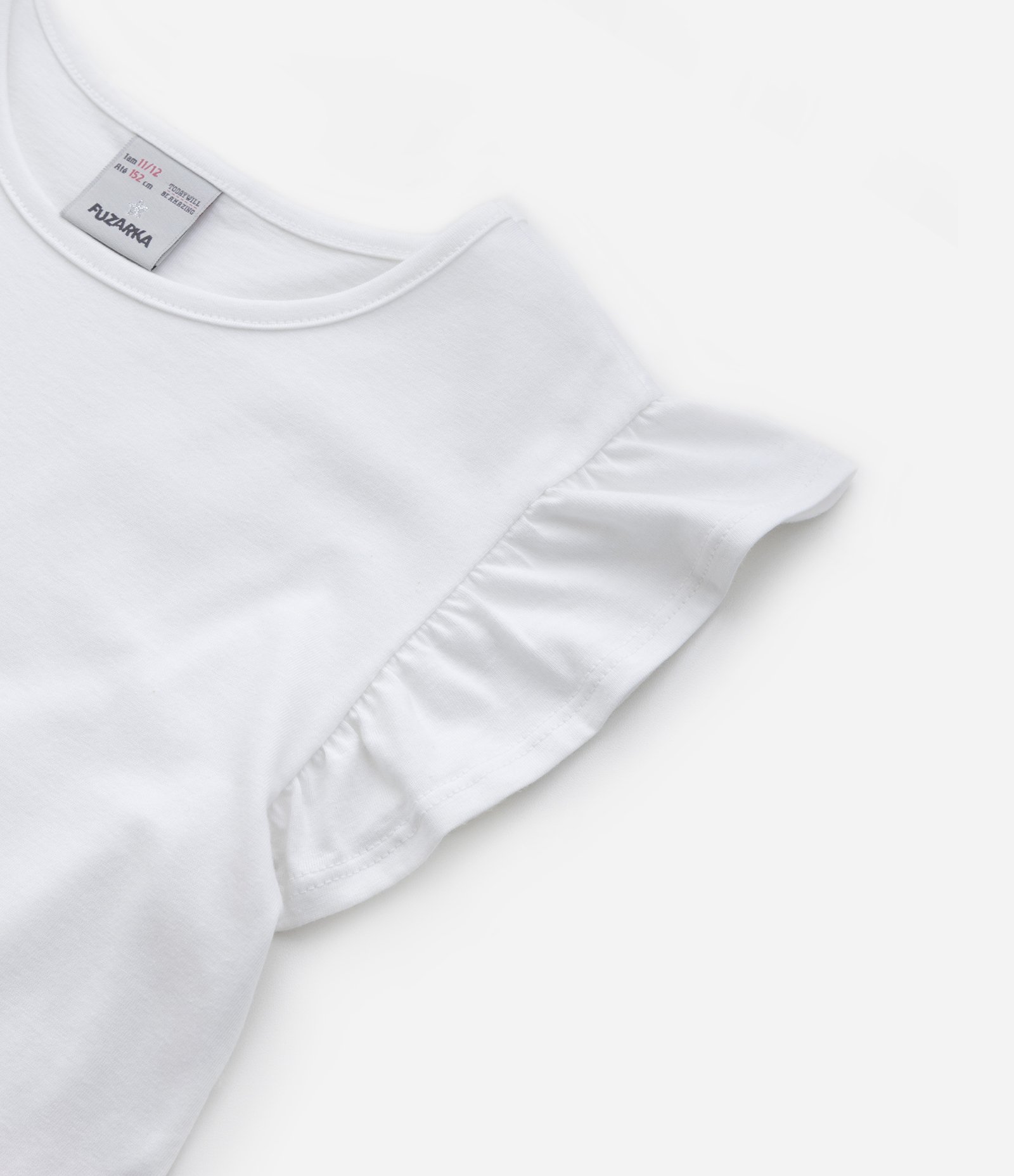 Vestido Marias Infantil com Babadinhos - Tam 5 a 14 Anos Branco/Laranja/Rosa 4