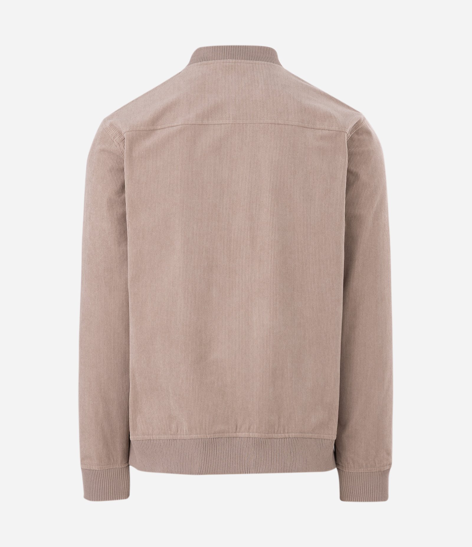 Jaqueta Bomber em Veludo Cotelê com Botões Forrados Bege 7