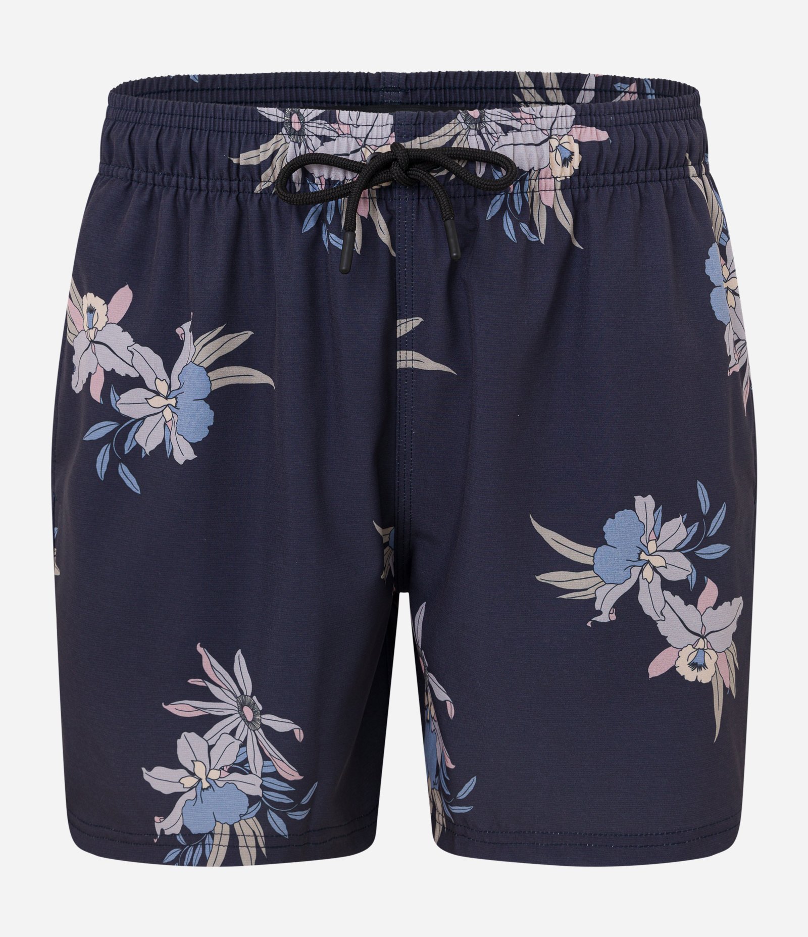 Bermuda em Microfibra com Textura e Estampa Floral Preto 5