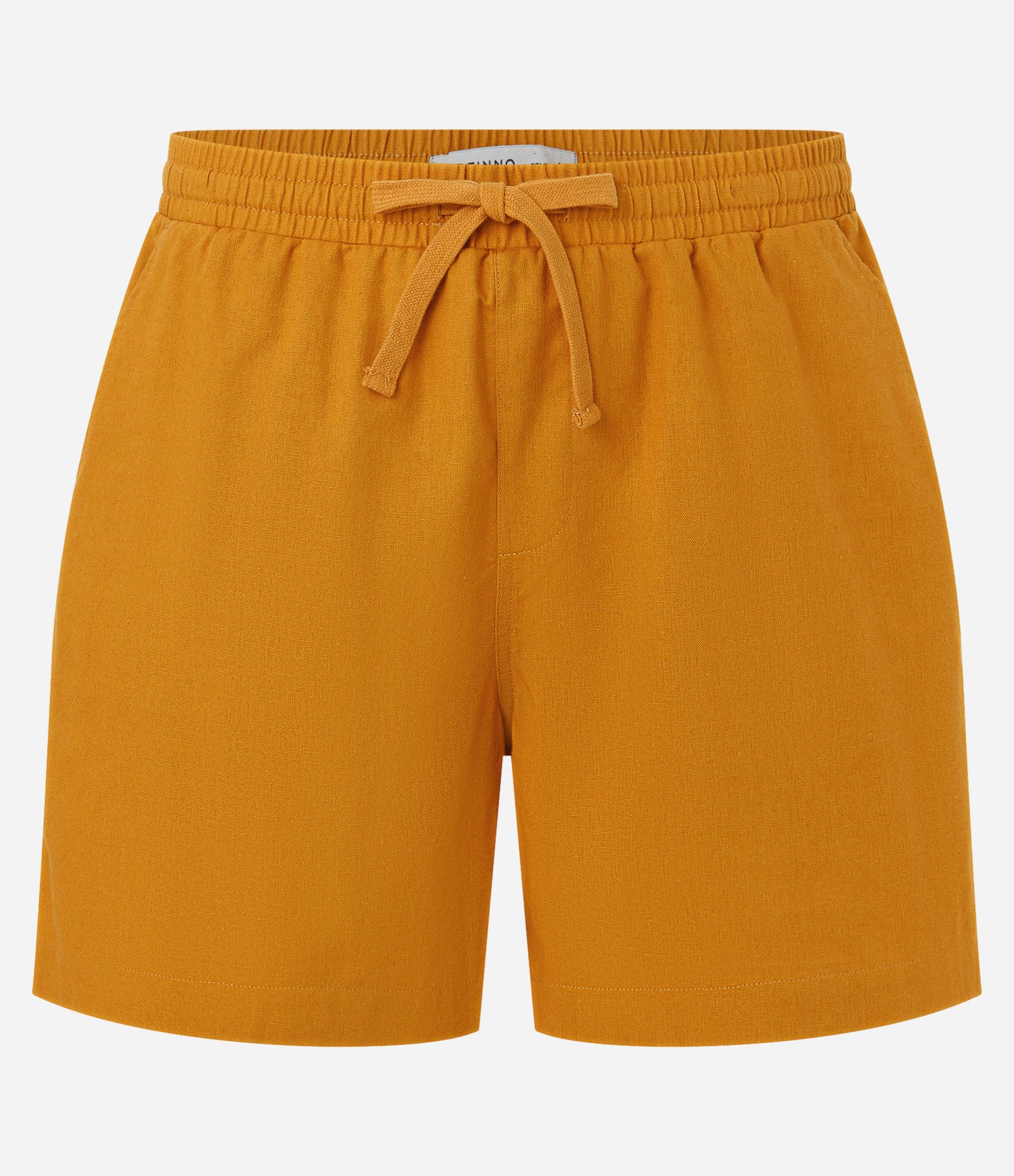 Bermuda em Algodão com Linho e Cós Elástico Laranja 5