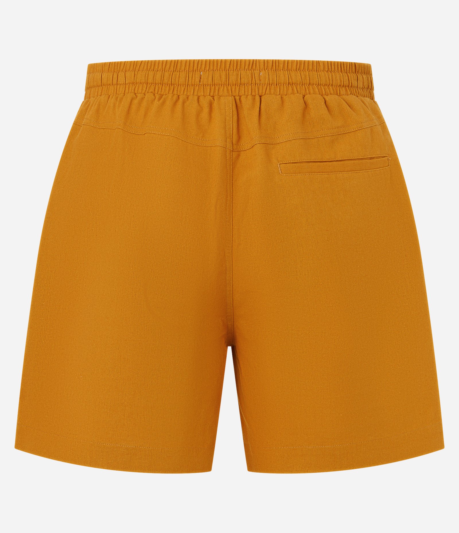 Bermuda em Algodão com Linho e Cós Elástico Laranja 6