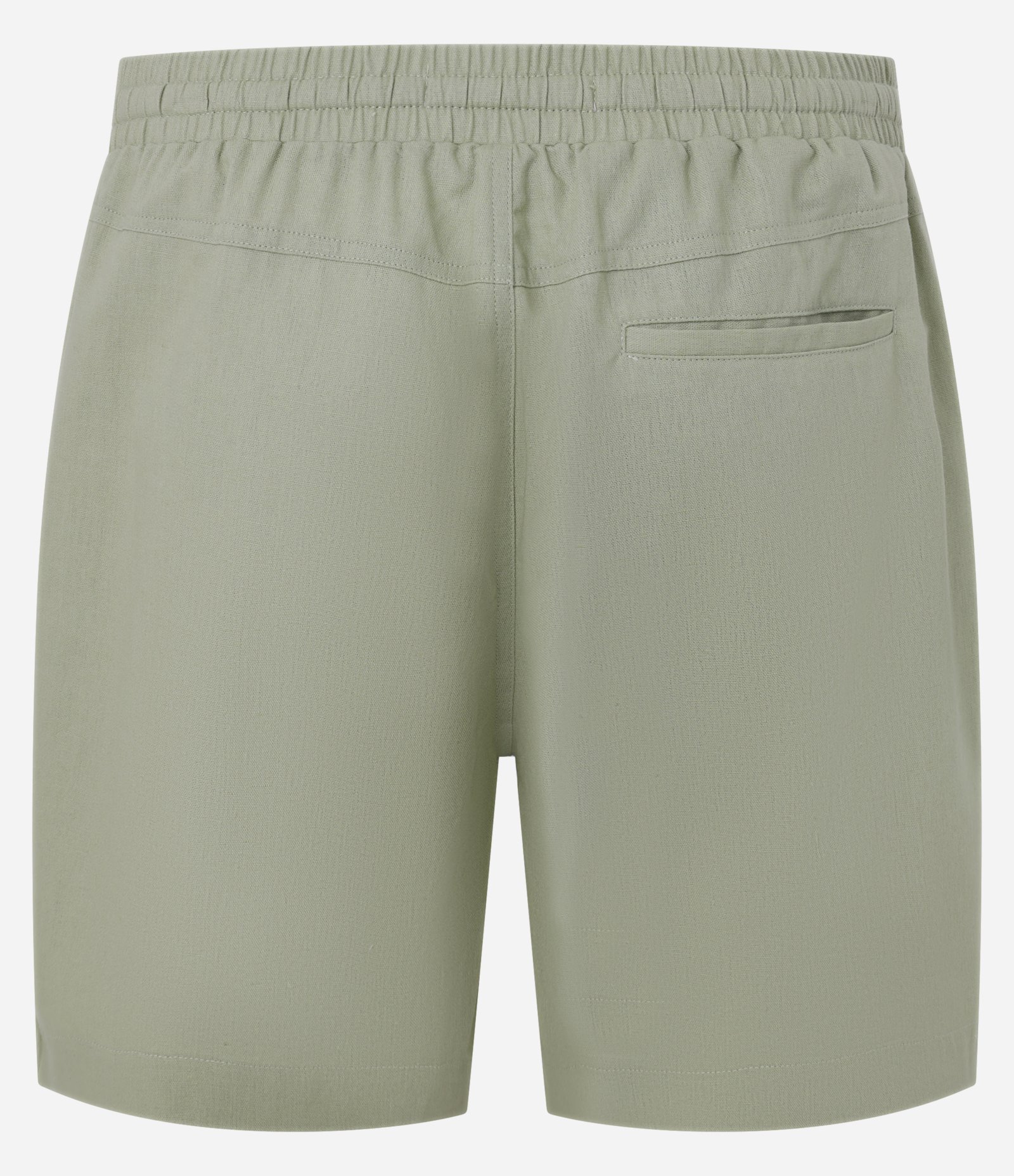 Bermuda em Algodão com Linho e Cós Elástico Verde Oliva 6