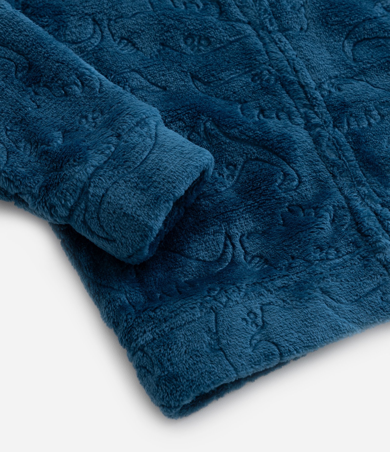 Casaco Infantil em Fleece com Textura de Ursinhos - Tam 1 a 6 Anos Azul 5
