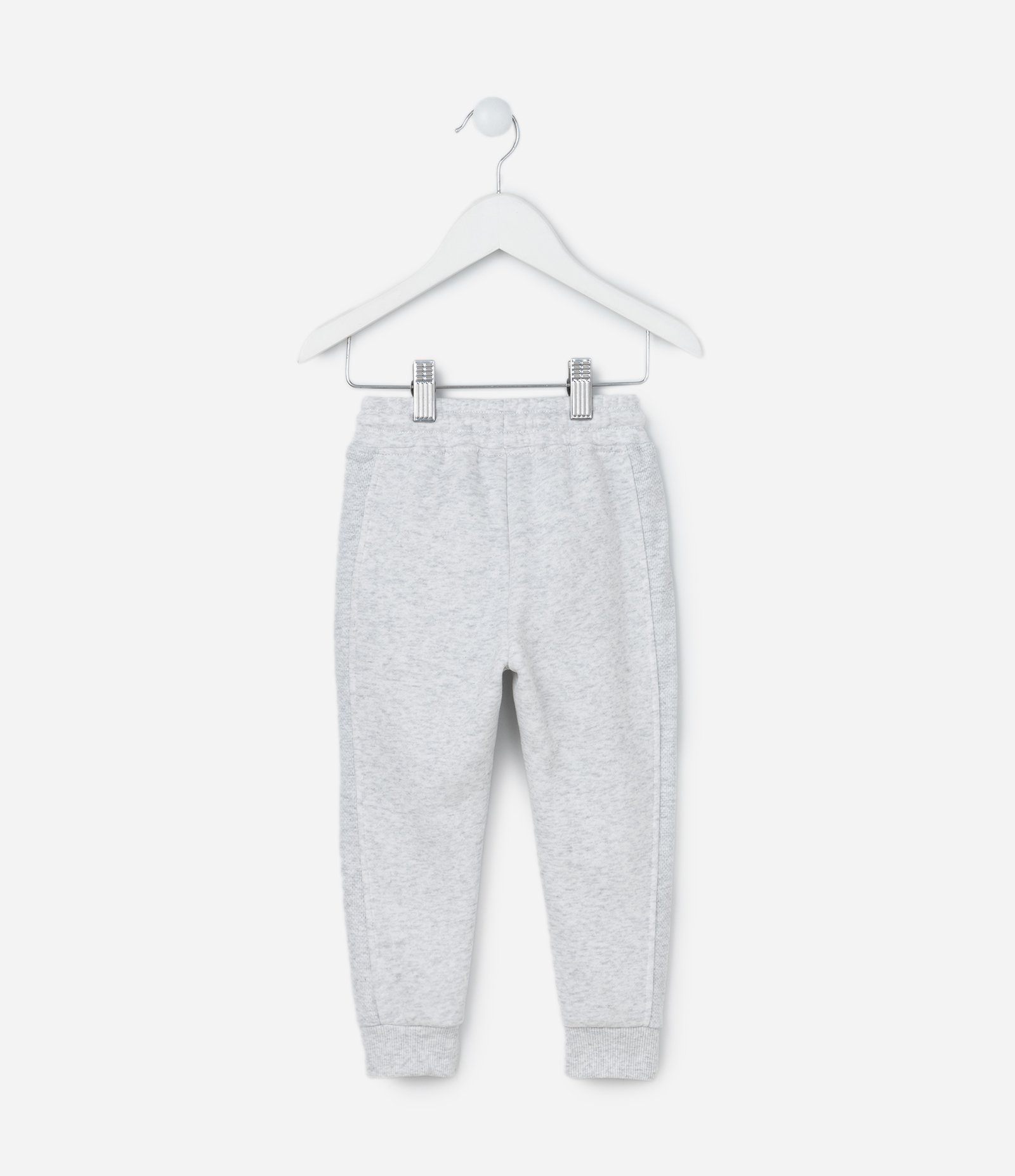 Calça Infantil Quentinha com Bolsos e Zíper - Tam 1 a 5 Anos Cinza Claro 2