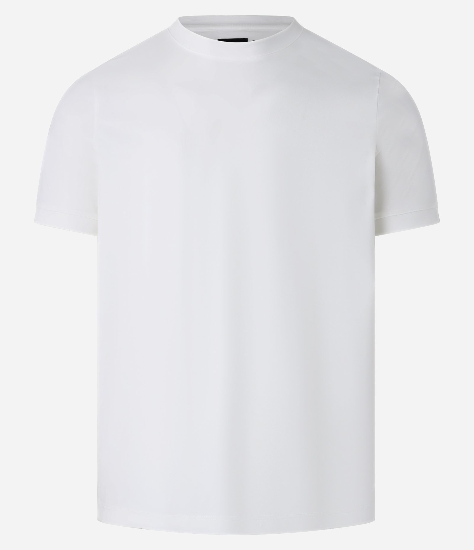 Camiseta Básica em Poliamida Performance e Textura Branco 1