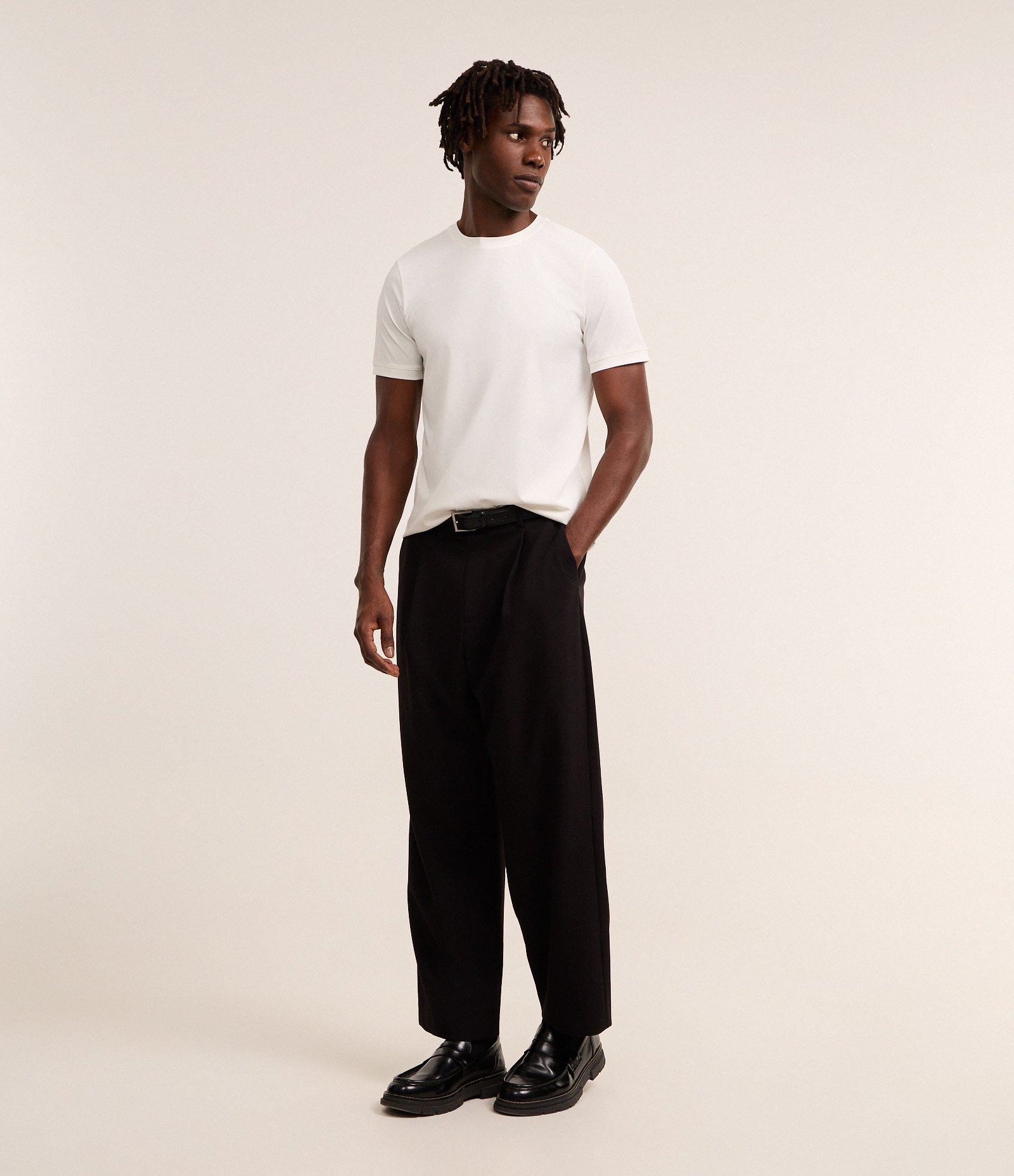 Camiseta Básica em Poliamida Performance e Textura Branco 2