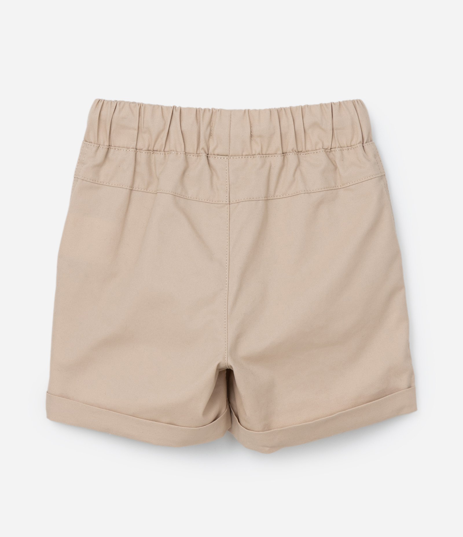 Conjunto Infantil com Polo Bordada e Bermuda em Sarja - 1 a 5/6 Anos Verde/Bege 11