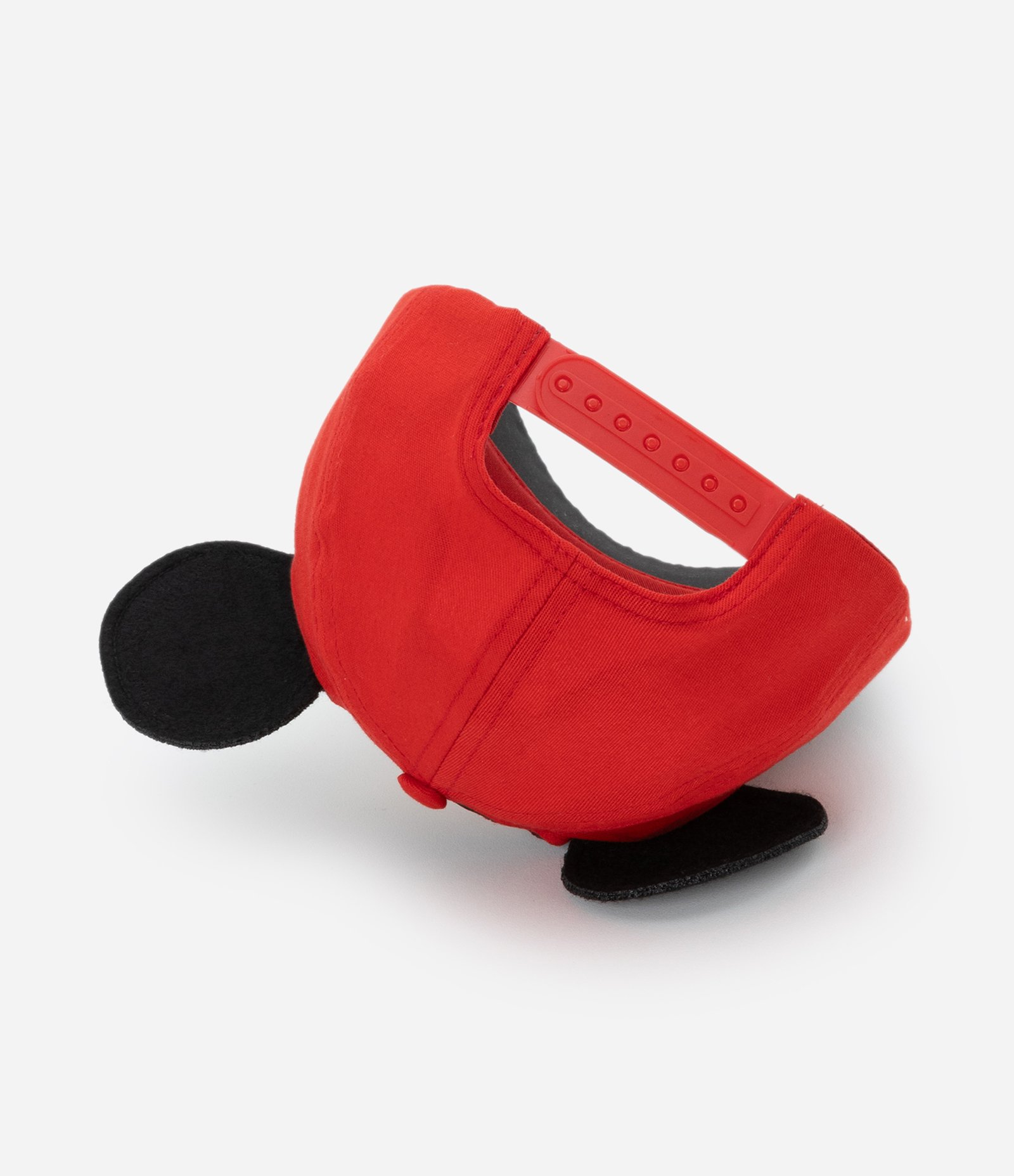 Boné Infantil em Sarja com Estampa Mickey e Orelhas 3D - Tam U Vermelho 3