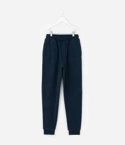 Calça Infantil Básica em Fleece - Tam 5 a 14 anos