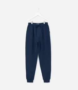 Calça Infantil em Moletom Básica - Tam 5 a 14 anos