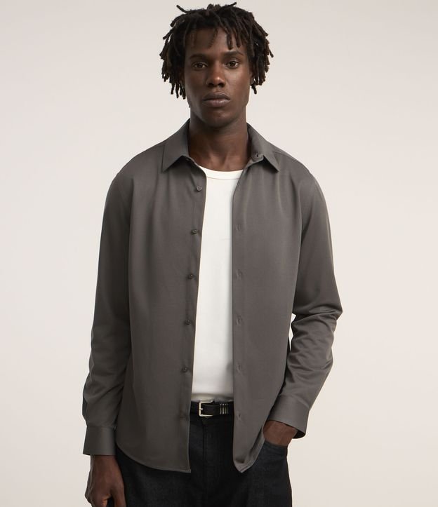 Camisa Regular em Tecnologia Dry Maquinetada