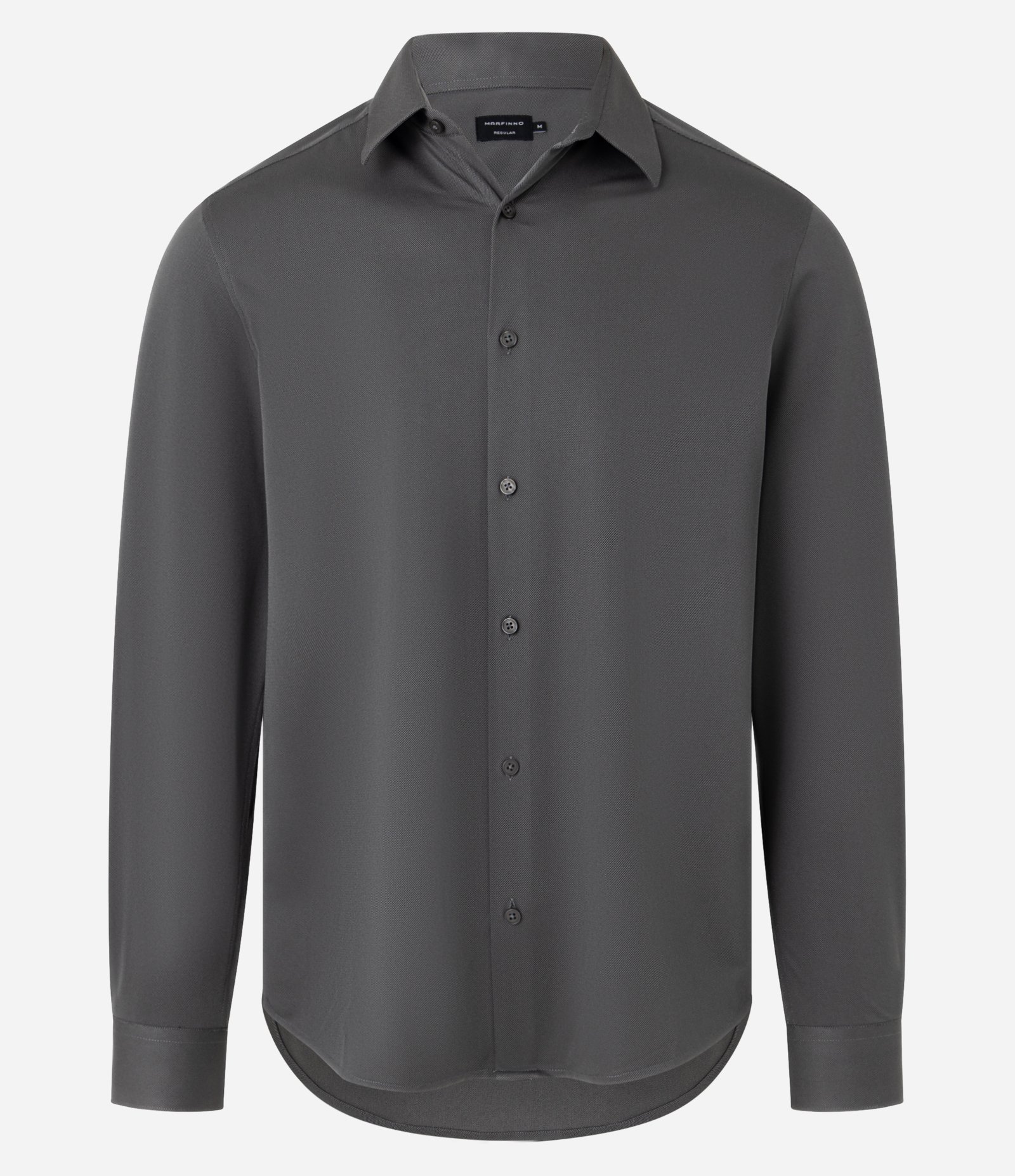 Camisa Regular em Tecnologia Dry Maquinetada Cinza 5