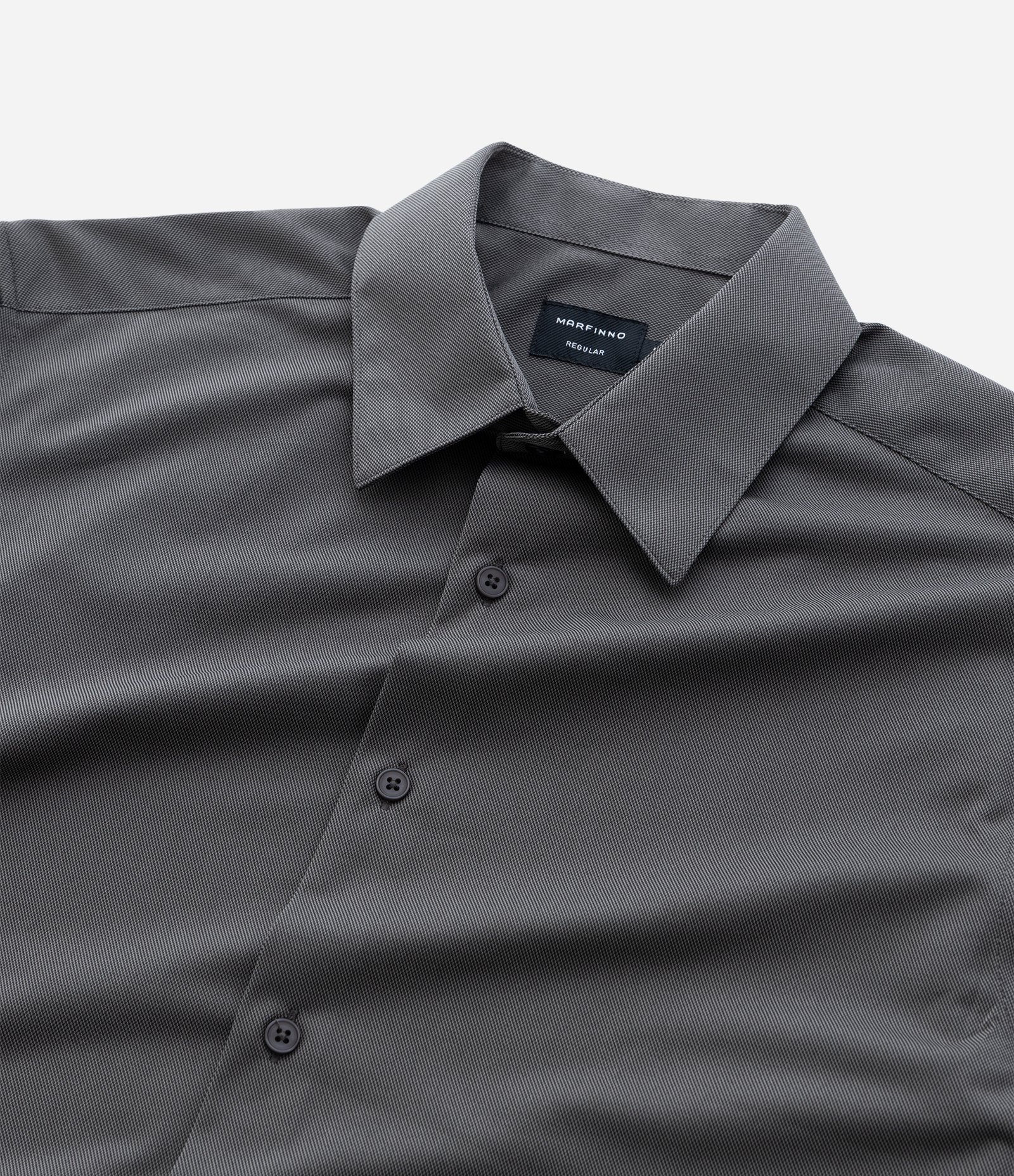 Camisa Regular em Tecnologia Dry Maquinetada Cinza 7