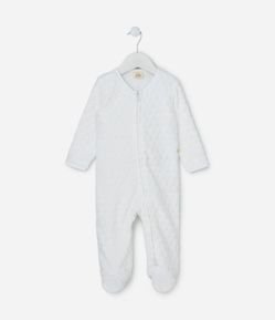 Macacão Infantil Quentinho com Pé Fechado e Antiderrapante - Tam RN a 24 meses