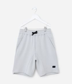 Bermuda Infantil com Recortes e Bolsos - Tam 5 a 14 Anos