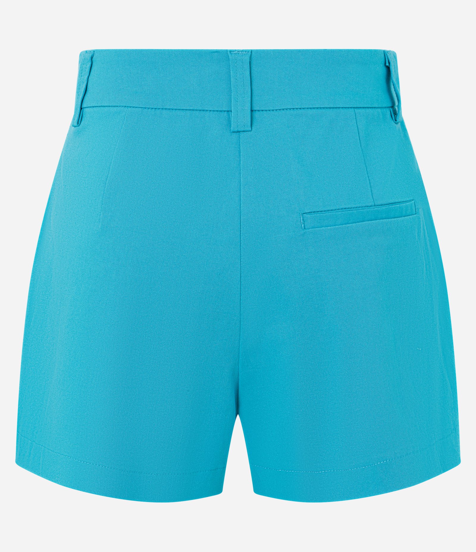 Short Saia em Bengaline Transpassado e Assimétrico Azul 6