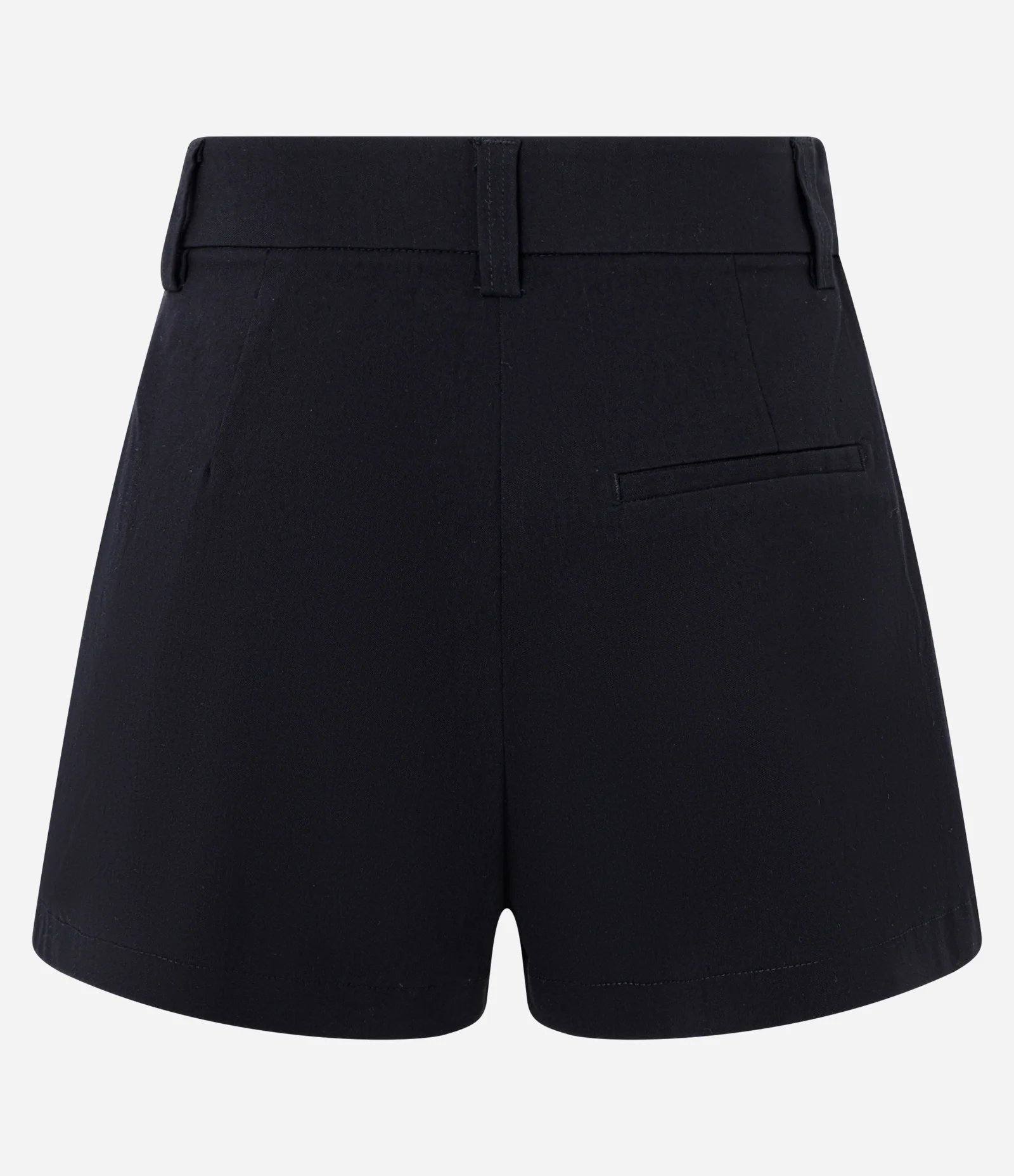 Short Saia em Bengaline Transpassado e Assimétrico Preto 6