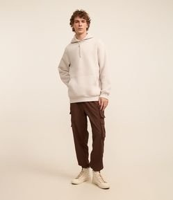 Calça Jogger em Poliamida com Bolsos Laterais