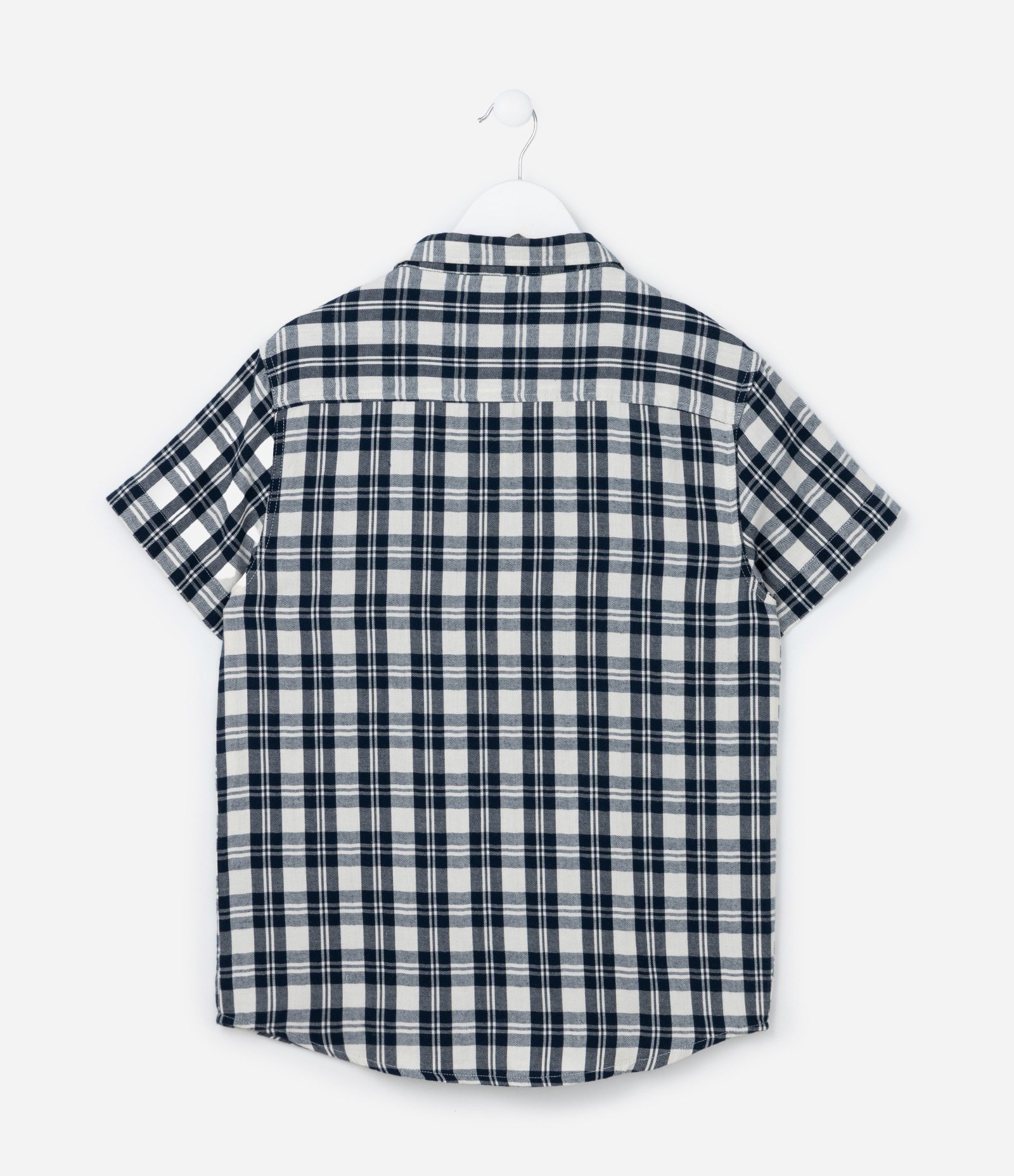 Camisa Infantil em Flanela com Estampa Xadrez - Tam 5 a 14 Anos Azul 3