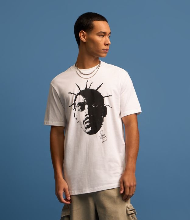 Camiseta Comfort em Algodão com Estampa Sabotage Rap é Compromisso