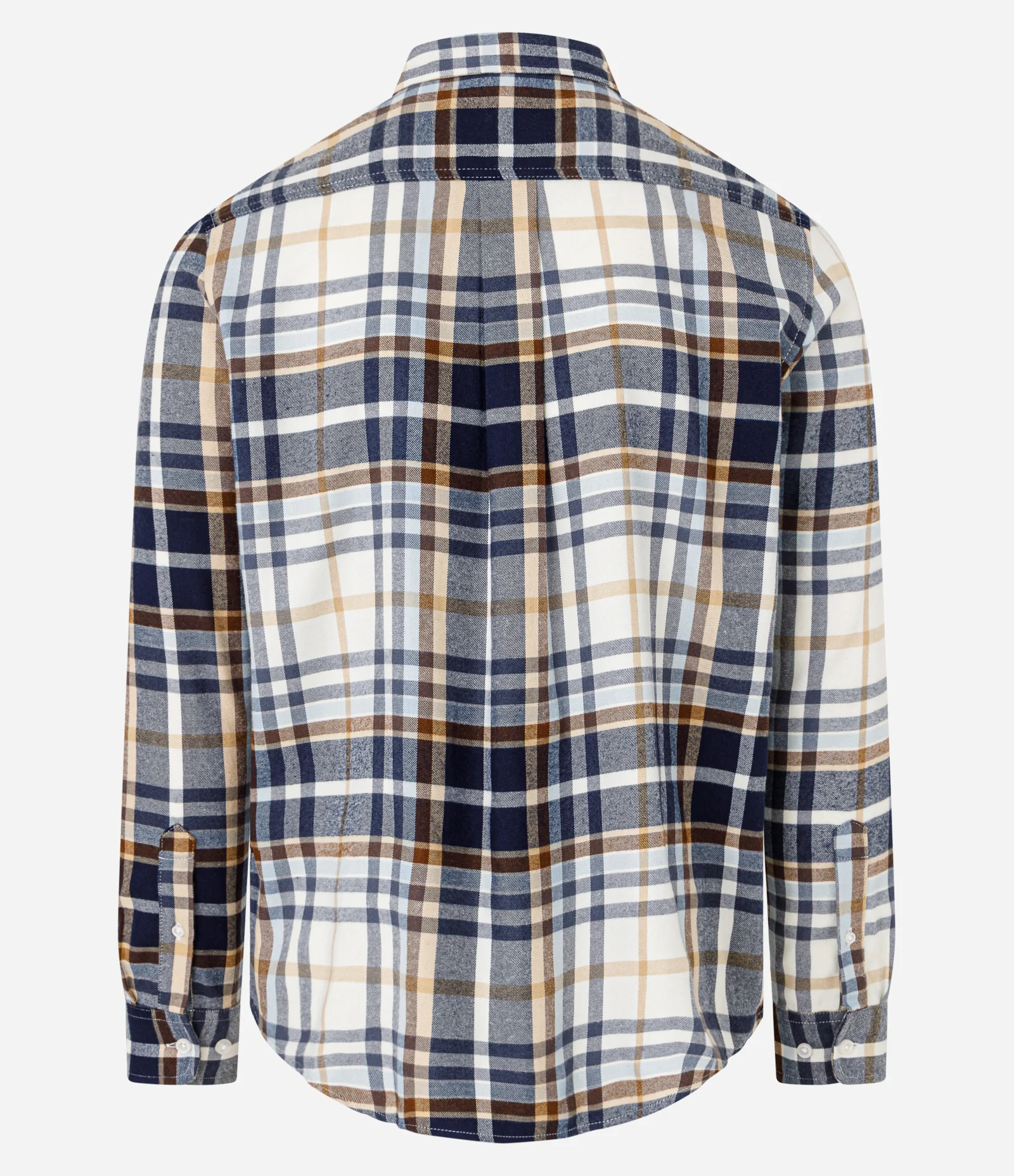 Camisa em Flanela com Estampa Xadrez Cinza/Amarelo/Marrom 2