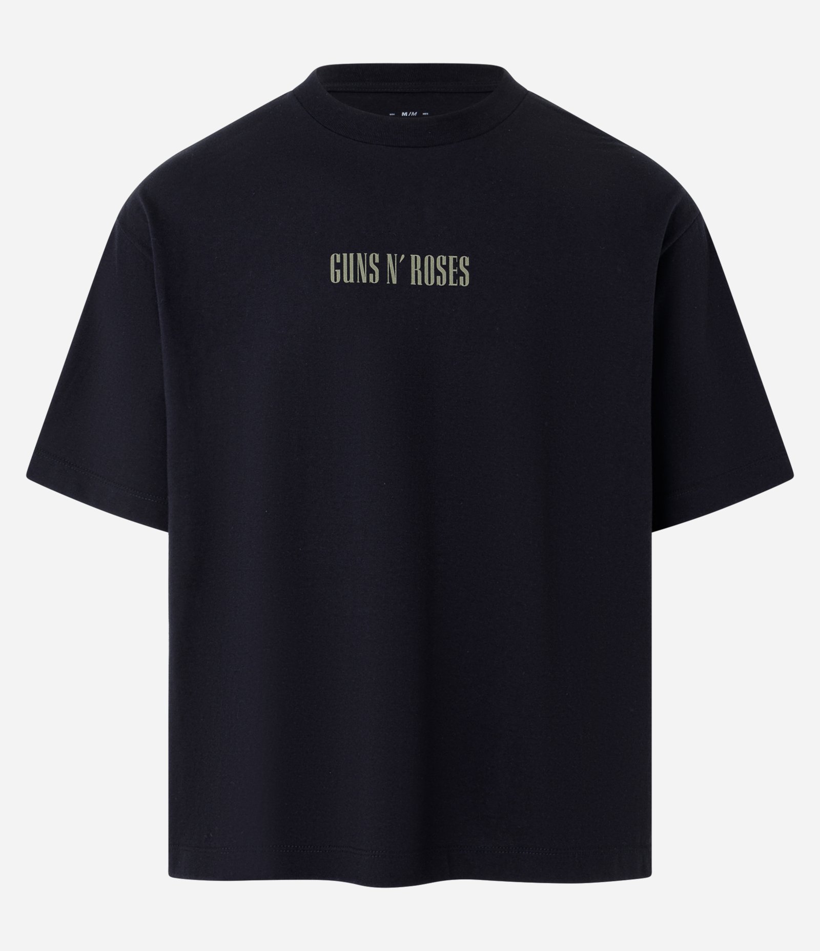 Camiseta Boxy em Algodão com Estampa Guns and Roses Preto 5