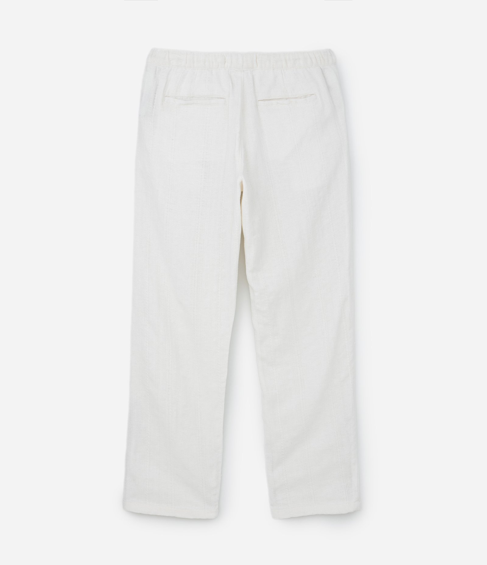 Calça em Algodão com Cós Elástico e Textura Rústica 2