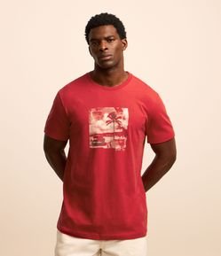 Camiseta Comfort em Algodão com Estampa Road Trip