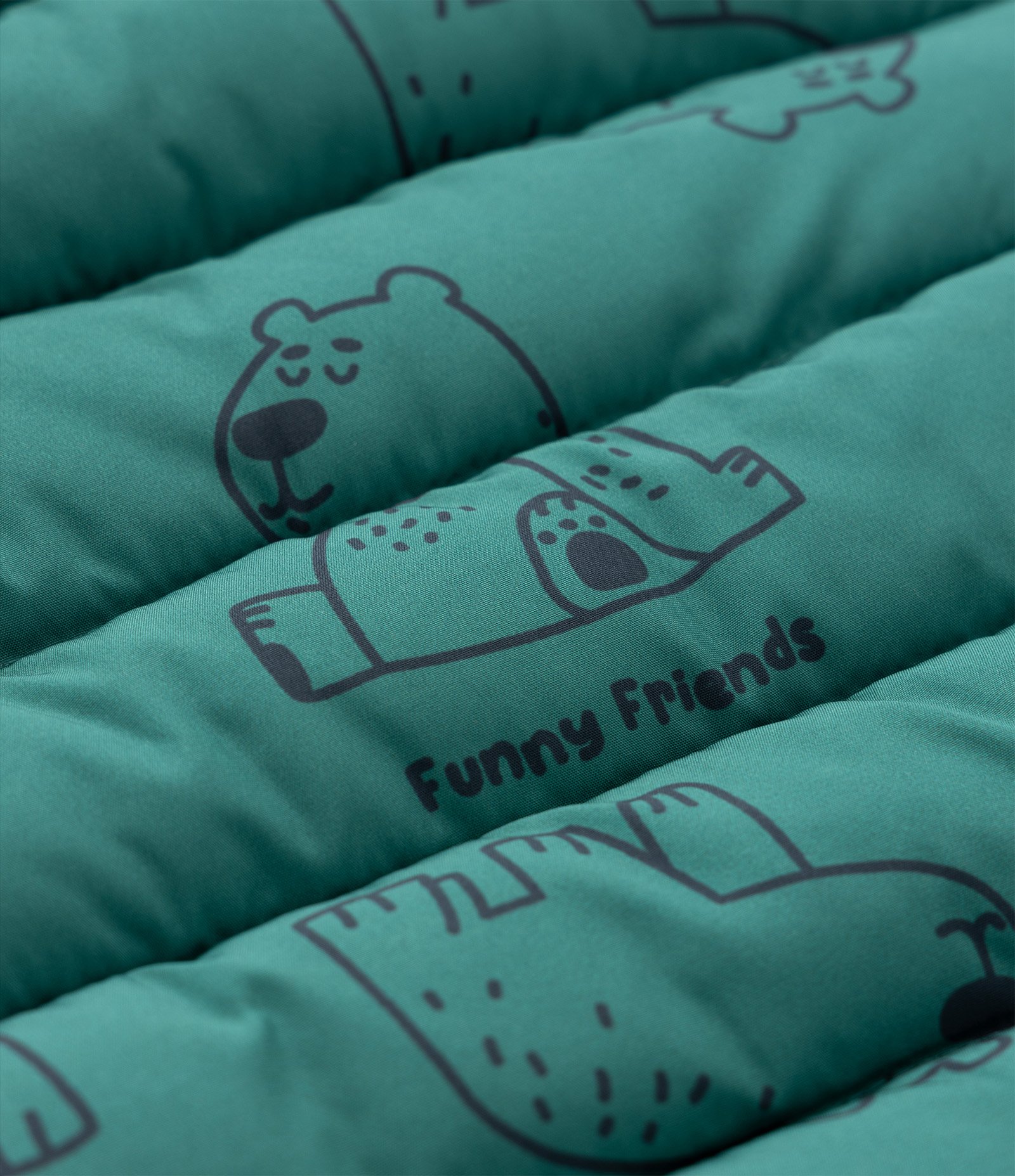 Jaqueta Infantil em Microfibra com Estampa Ursinhos - Tam 1 a 5 Anos Verde 3