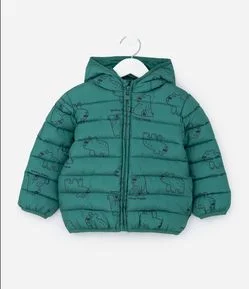 Jaqueta Infantil em Microfibra com Estampa Ursinhos - Tam 1 a 5 Anos