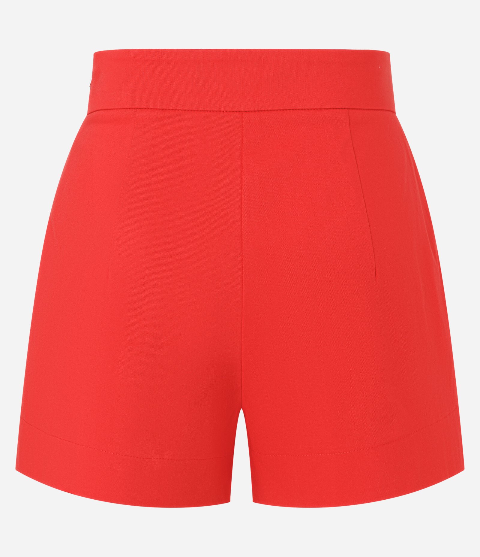 Short em Bengaline com Zíper Tratorado na Lateral Vermelho 6