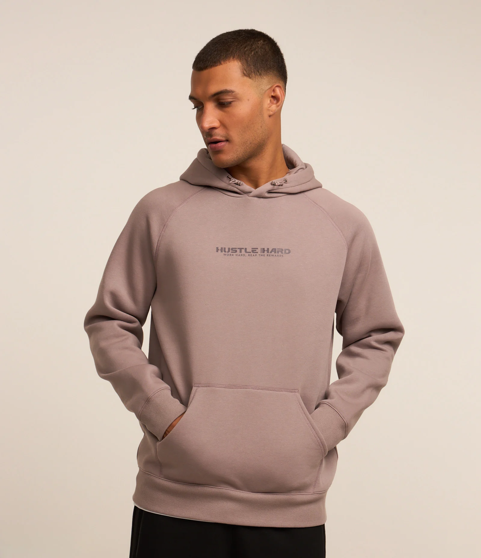 Blusão em Moletom com Estampa Lettering e Capuz Lilás 1