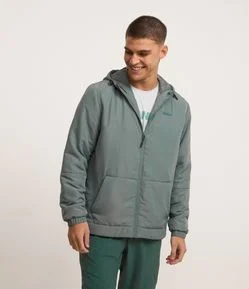 Jaqueta Esportiva com Capuz e Regulador