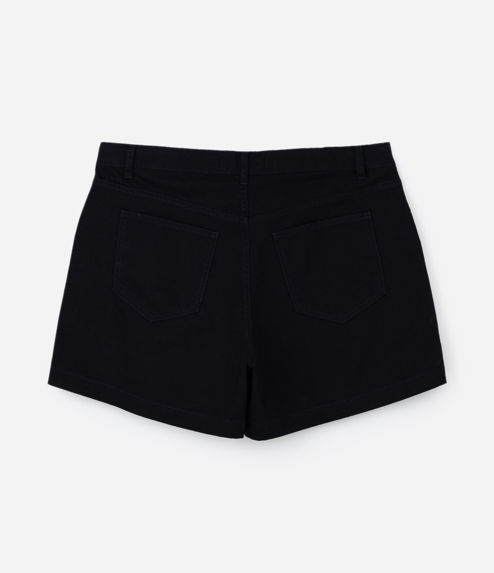 Short Mom em Sarja com Cristais Curve & Plus Size Preto 7