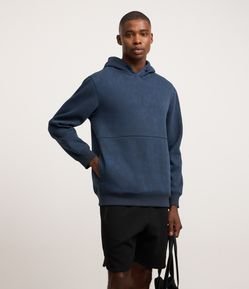 Blusão Tech Fleece Duplo com Estampa Abstrata