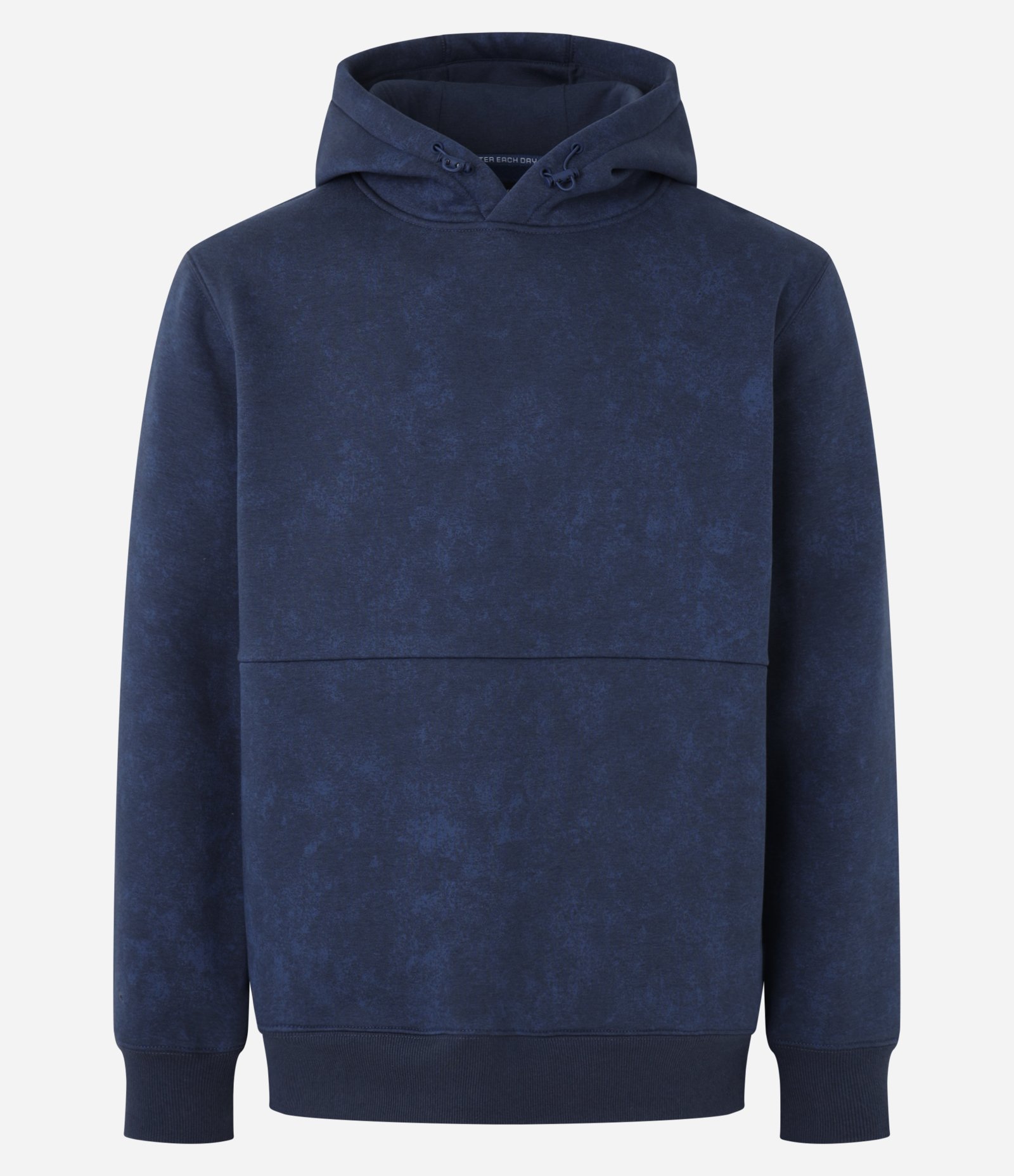 Blusão Tech Fleece Duplo com Estampa Abstrata Azul 6