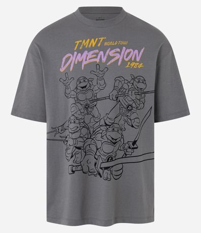 Camiseta Relaxed em Algodão com Estampa das Tartarugas Ninjas Menor preço em Camiseta Relaxed em Algodão com Estampa das Tartarugas Ninjas
