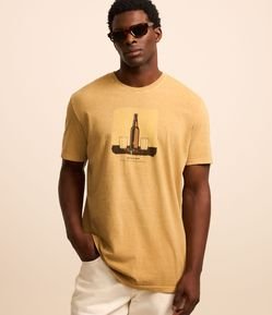 Camiseta Comfort em Algodão com Estampa de Boteco