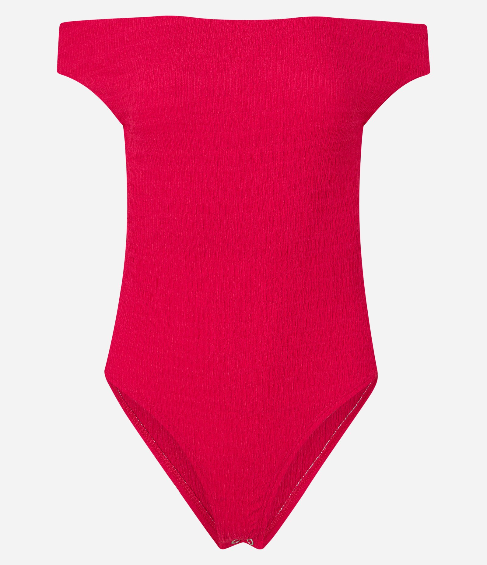 Body Texturizado com Decote Canoa Vermelho 6