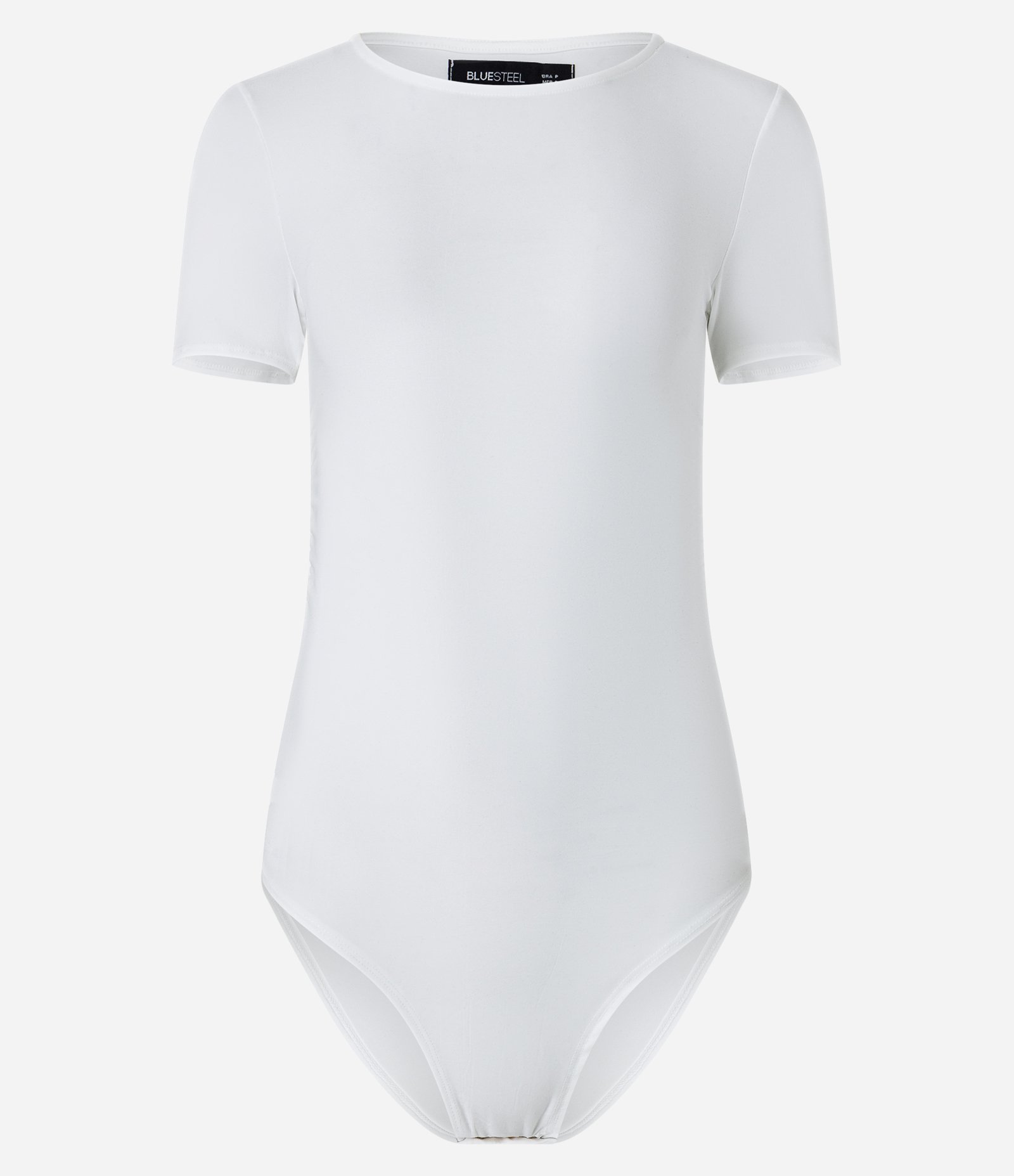 Body com Drapeado Lateral e Manga Curta Branco 6