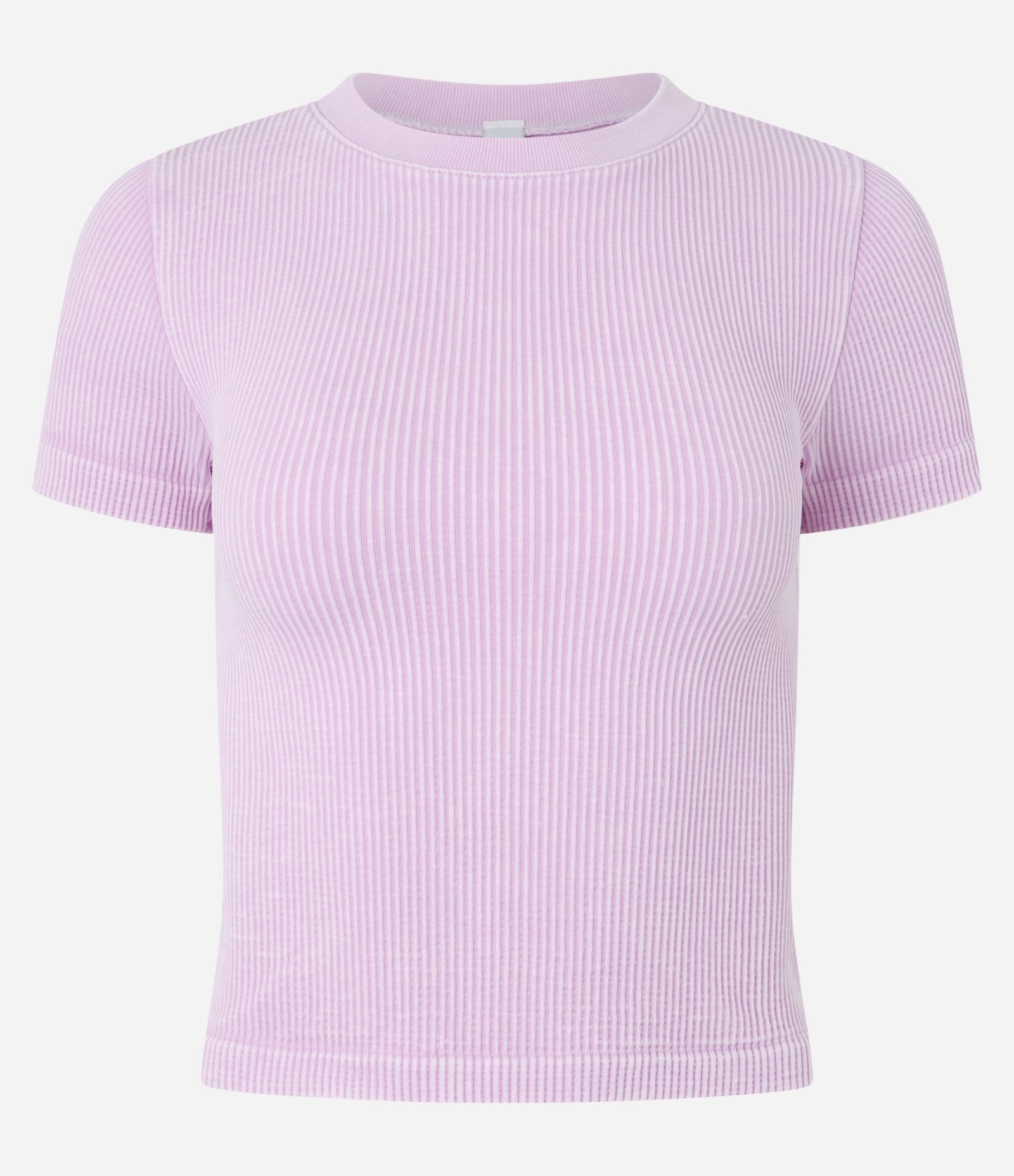 Blusa Curta Sem Manga Seamless com Efeito Lavado 5