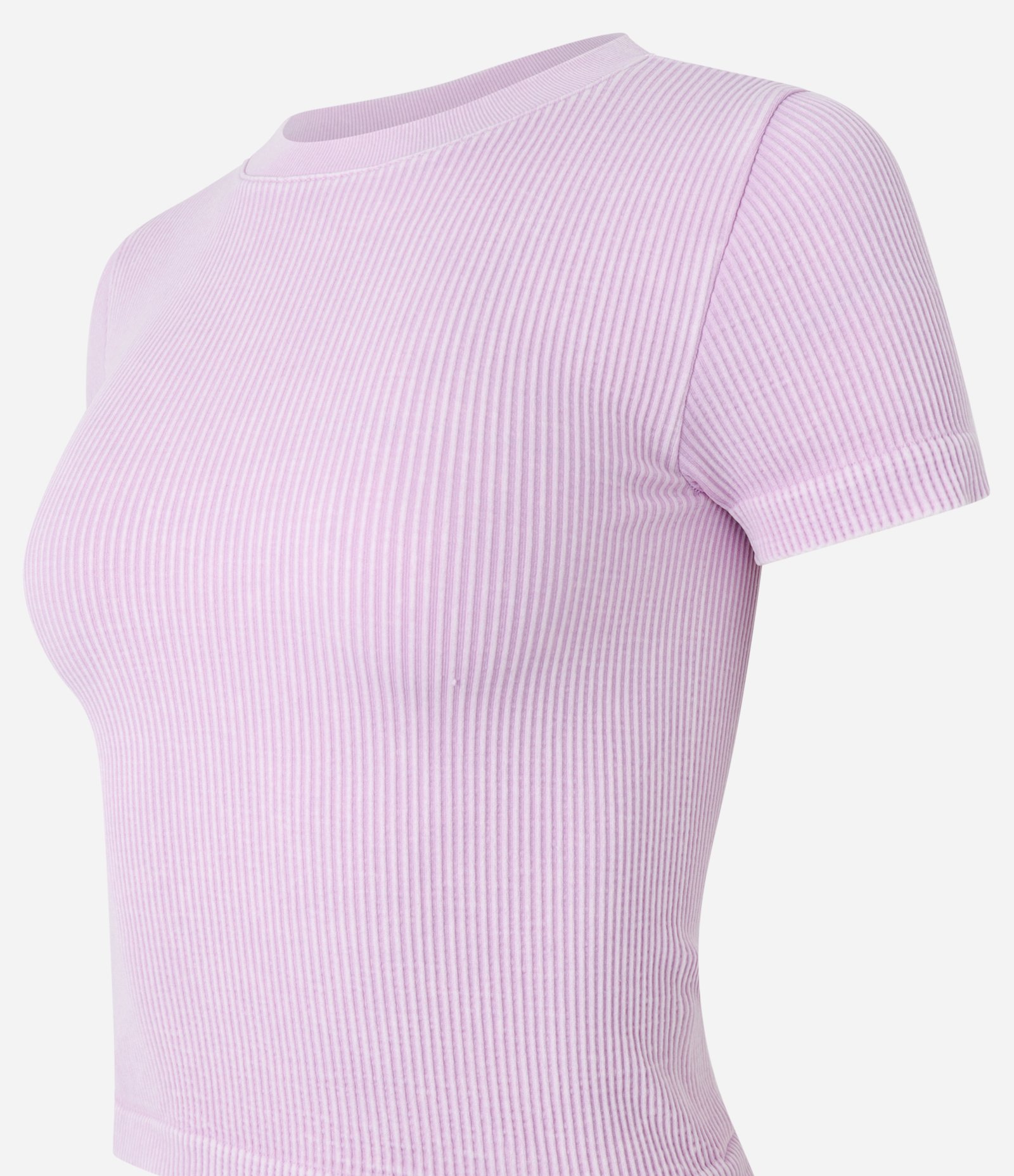 Blusa Curta Sem Manga Seamless com Efeito Lavado 6