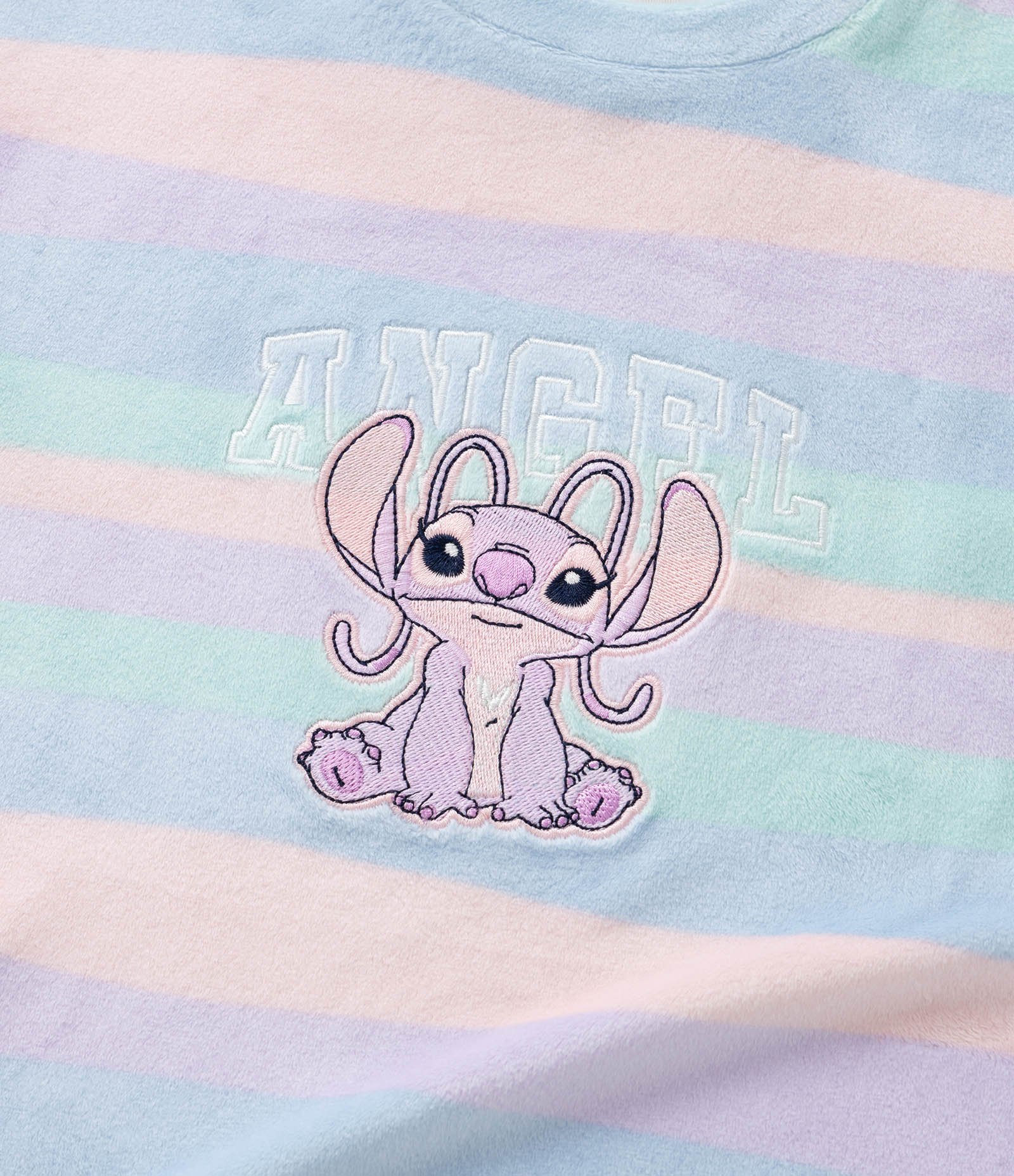Pijama Longo Infantil em Plush com Bordado da Angel - Tam 5 a 14 Anos Azul 10